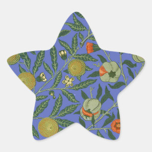 William Morris Pomegranate Wallpaper Star Sticker