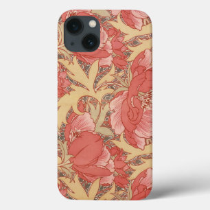 William Morris Poppies Floral Art Nouveau Pattern iPhone 13 Case