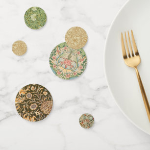 William Morris Poppy Floral Wallpaper Confetti