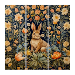 William Morris Rabbit in Forest Art Nouveau