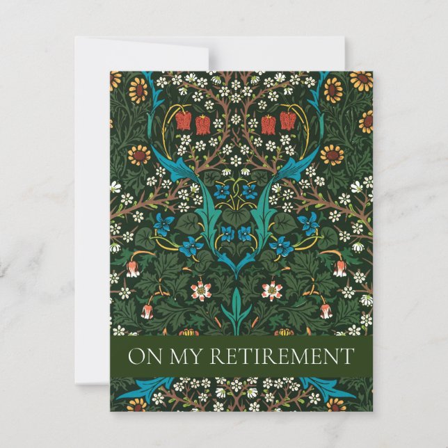 WILLIAM MORRIS RETIREMENT PARTY INVITATION (Front)