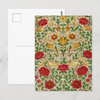 William Morris Rose & Birds Chintz Red