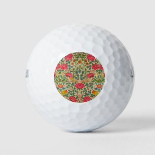 William Morris Rose Floral Chintz Pink Golf Balls