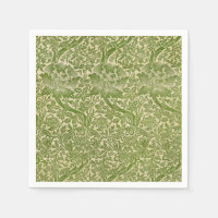 William Morris Rose & Thistle Floral Green