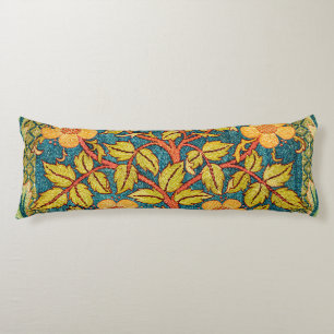 William Morris Rose Wreath: Classic Arts & Crafts  Body Cushion