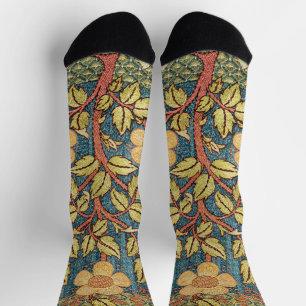 William Morris Rose Wreath Cushion Cover Classic Socks