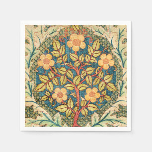 William Morris Rose Wreath  Napkin