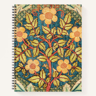William Morris Rose Wreath  Notebook