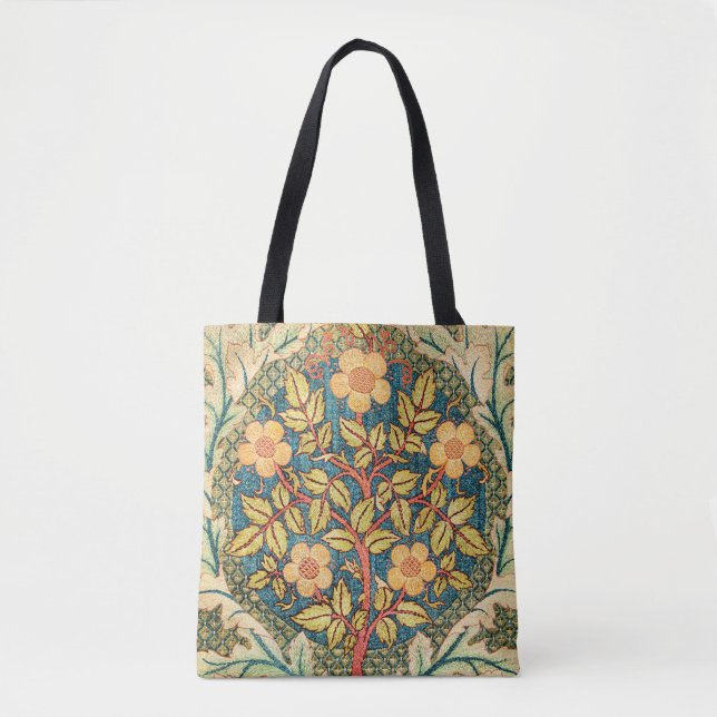 William Morris Rose Wreath  Tote Bag (Front)