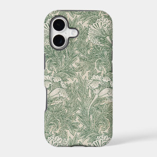 William Morris Sage Green Tulip Pattern: Vintage