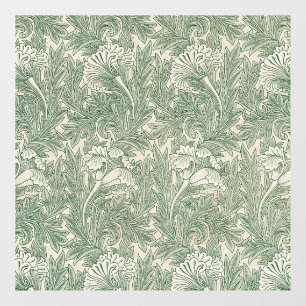 William Morris Sage Green Tulip Pattern: Vintage