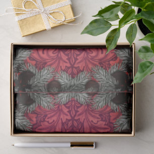 William * Morris Santa Spruce Rich Cherry Tissue Paper