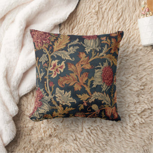 William Morris Scottish Thistle vintage floral Cushion