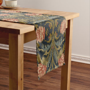 William Morris Scottish Thistle vintage floral Short Table Runner
