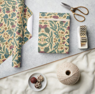 William Morris Scottish Thistle vintage floral Wrapping Paper