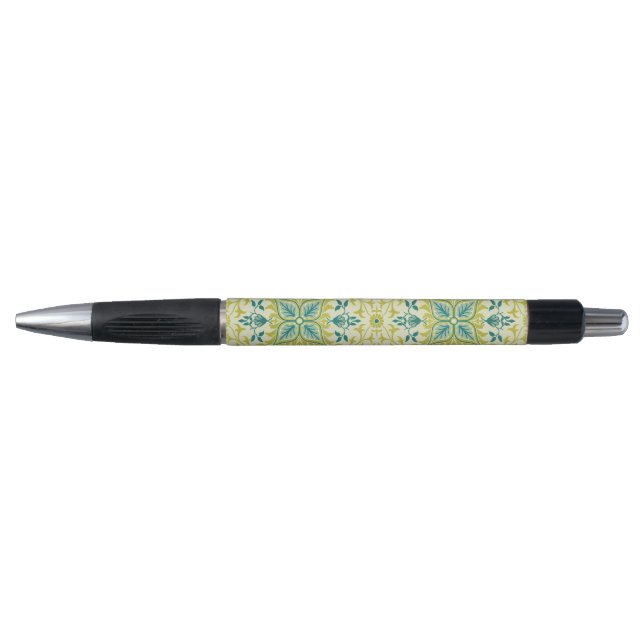 William Morris Seamless Ceiling Lime Green Pattern (Front)