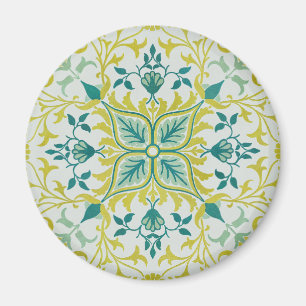 William Morris Seamless Ceiling Lime Green Pattern Magnet