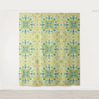 William Morris Seamless Ceiling Lime Green Pattern