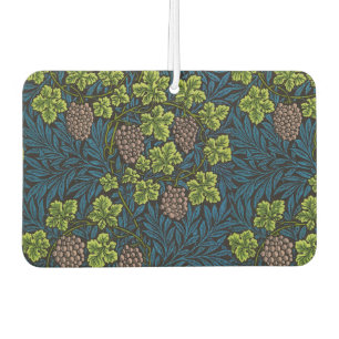 William Morris Seamless Grape Vine Black Pattern Car Air Freshener