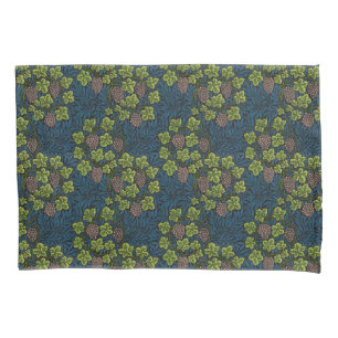 William Morris Seamless Grape Vine Black Pattern Pillowcase