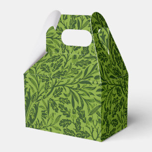 William Morris Seamless Green Oak Leaf Pattern Favour Box