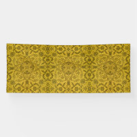William Morris Seamless Vine Gold Yellow Pattern