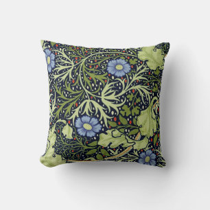 William Morris Seaweed Antique Flower Cushion