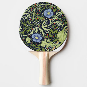 William Morris Seaweed Antique Flower Ping Pong Paddle
