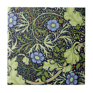 William Morris Seaweed Antique Flower Tile