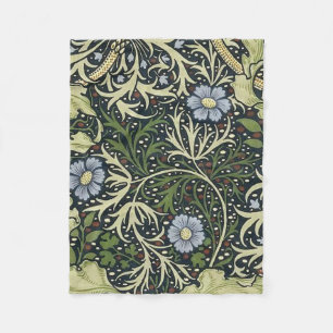 William Morris Seaweed Pattern Fleece Blanket