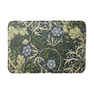 William Morris Seaweed Pattern Floral Vintage Art Bath Mat