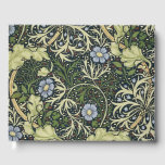 William Morris Seaweed Pattern Floral Vintage Art Guest Book<br><div class="desc">William Morris Seaweed Pattern Floral Vintage Art Wallpaper Design Watercolor Painting William Morris was an English textile designer, artist, writer, and socialist associated with the Pre-Raphaelite Brotherhood and British Arts and Crafts Movement. He founded a design firm in partnership with the artist Edward Burne-Jones, and the poet and artist Dante...</div>