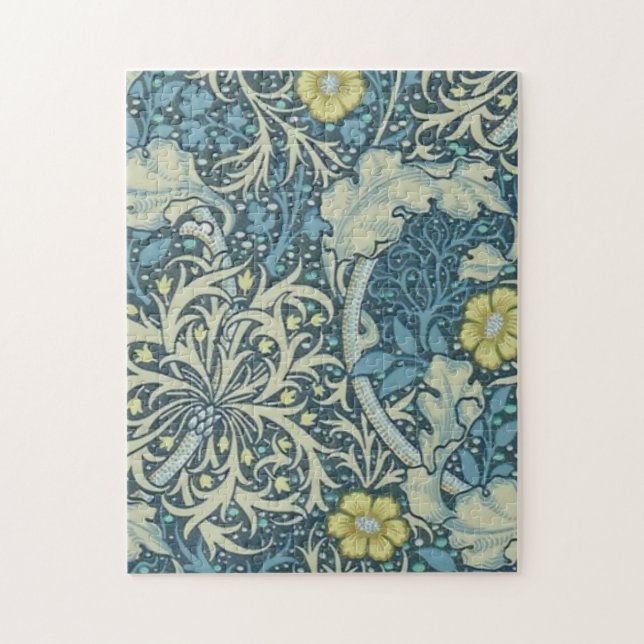 William Morris Seaweed Pattern Jigsaw Puzzle (Vertical)