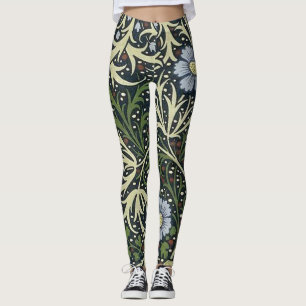 William Morris Seaweed Pattern Leggings