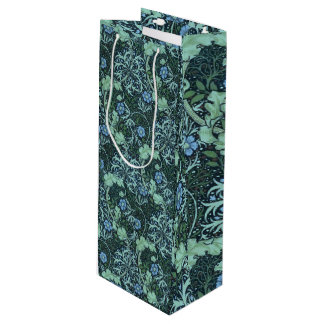 William Morris Seaweed Pattern   Wine Gift Bag