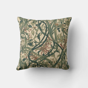  William Morris Seaweed Vintage Floral art nouveau Cushion