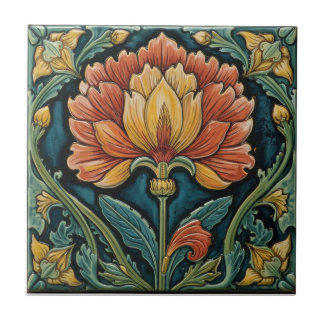  William Morris Seaweed Vintage Floral art nouveau Tile
