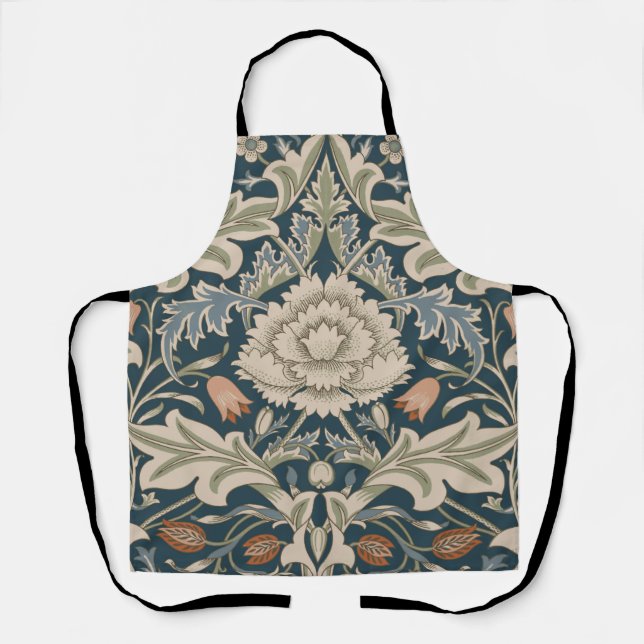William Morris Severn Floral Garden Flower Classic Apron (Front)