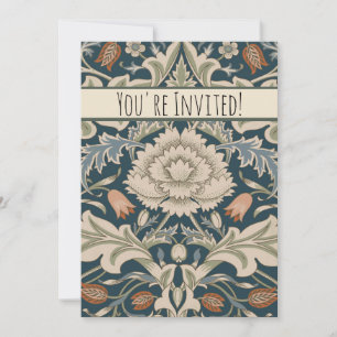 William Morris Severn Floral Garden Flower Classic Invitation
