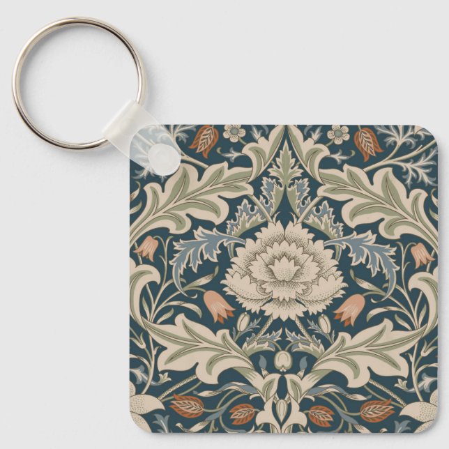 William Morris Severn Floral Garden Flower Classic Key Ring (Front)