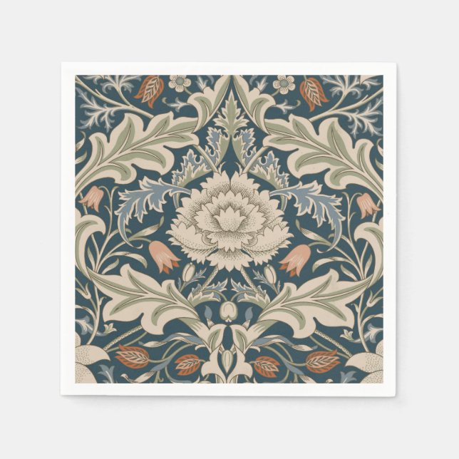 William Morris Severn Floral Garden Flower Classic Napkin (Front)