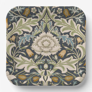 William Morris Severn Floral Pattern Classic Paper Plate