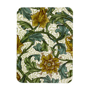 William Morris Single Stem Floral Art Tile Magnet