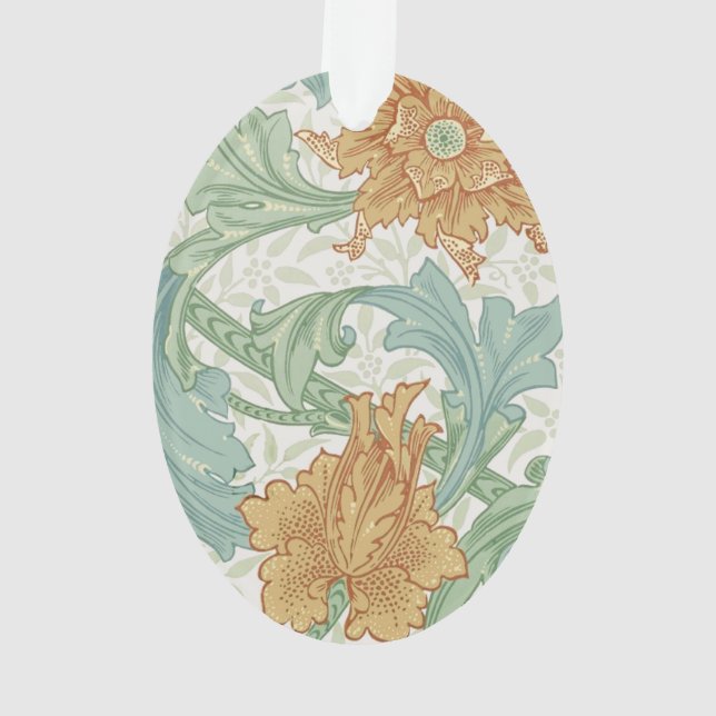 William Morris Single Stem Floral Pattern Ornament (Back)