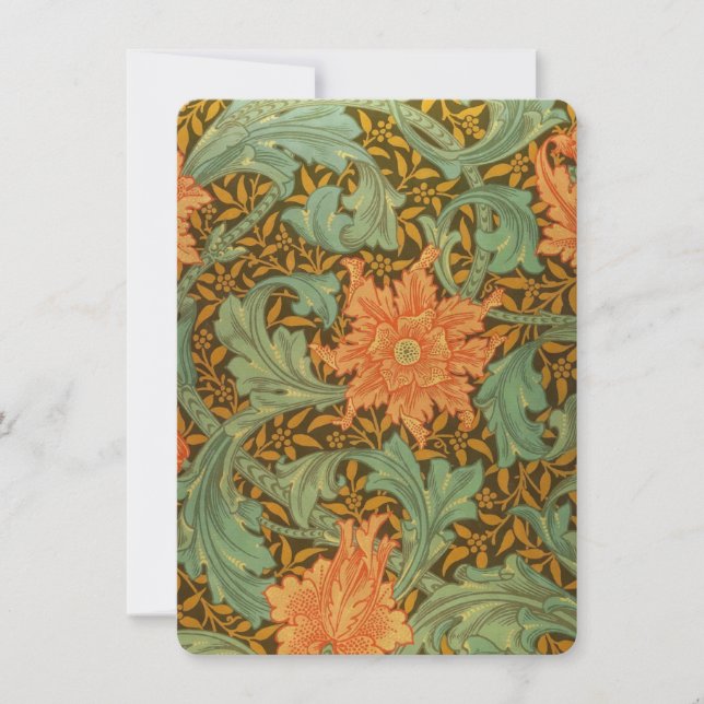William Morris Single Stem Pattern Art Nouveau (Front)