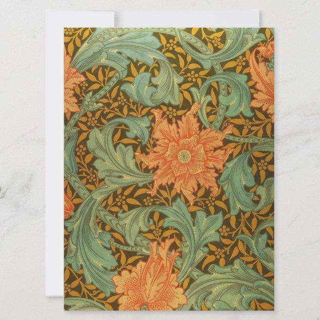 William Morris Single Stem Pattern Art Nouveau (Front)