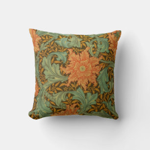 William Morris Single Stem Pattern Art Nouveau Cushion