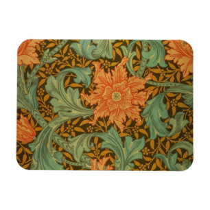 William Morris Single Stem Pattern Art Nouveau Magnet
