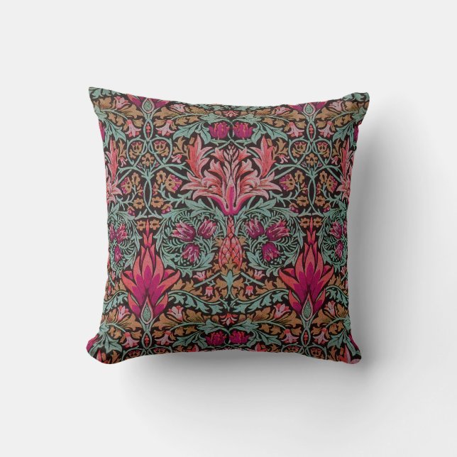 William Morris Snakehead Pattern Cushion (Front)