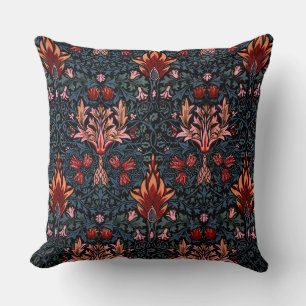 William Morris Snakeshead Dark Pattern Cushion